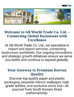 services offered by import export gb website page experts global